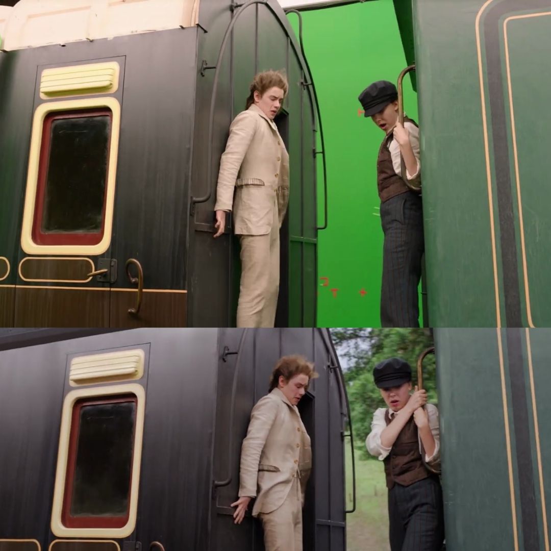 The VFX Behind The Enola Holmes Train Sequence