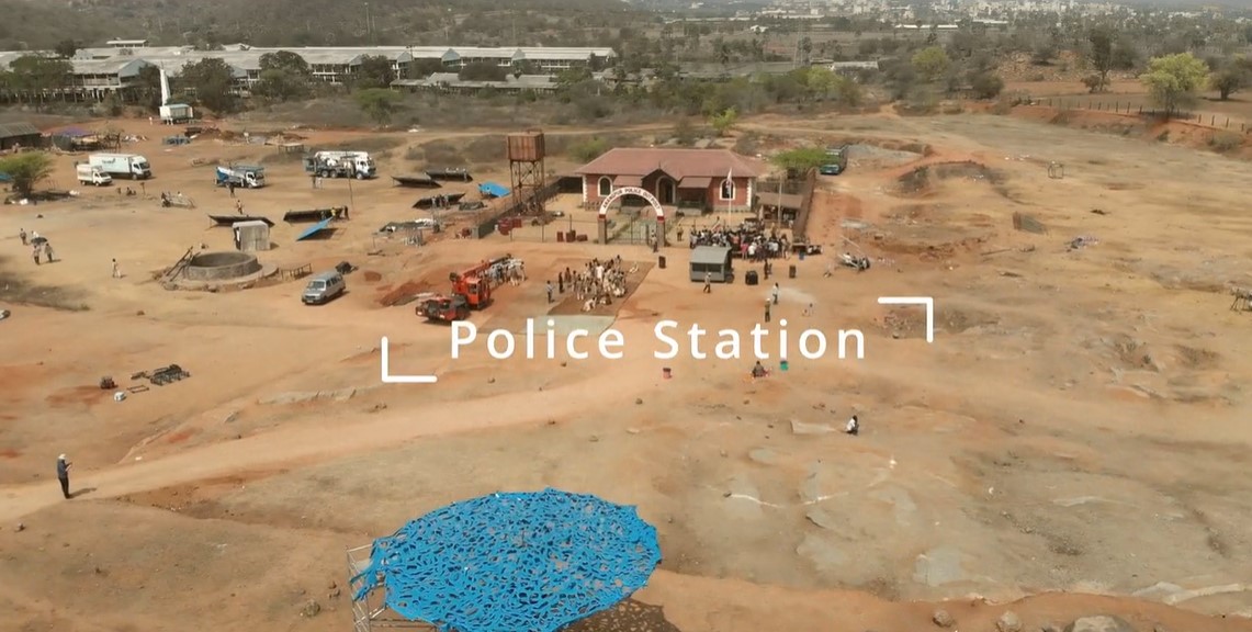 RRR Police Station VFX Breakdown by Makuta VFX